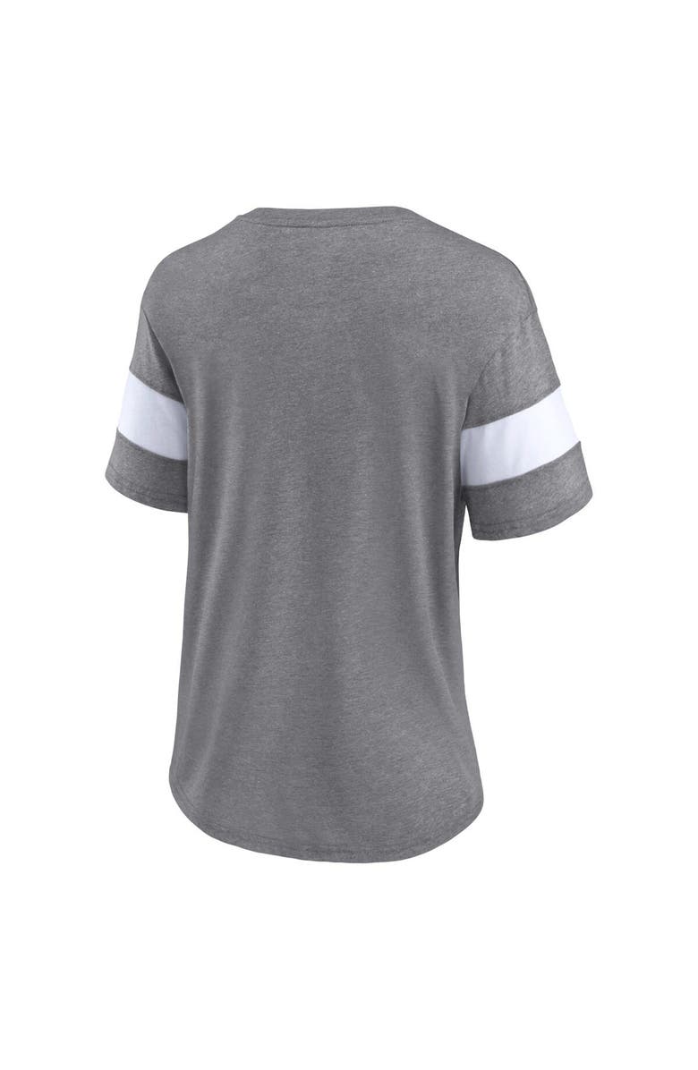 FANATICS Women's Fanatics Branded  Heather Gray Kansas City Chiefs Super Bowl LVIII Champions Own the Moment Lightweight Tri-Blend V-Neck T-Shirt, Alternate, color, 