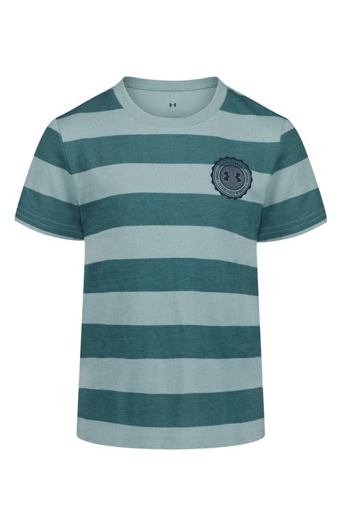Under Armour Kids' Printed Stripe T-shirt In Green