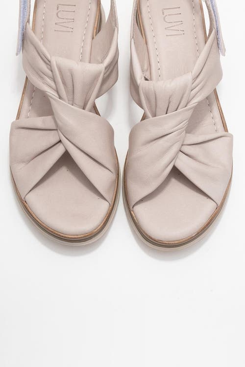 Forever & Always Shoes Oara Leather Sandal In Sand