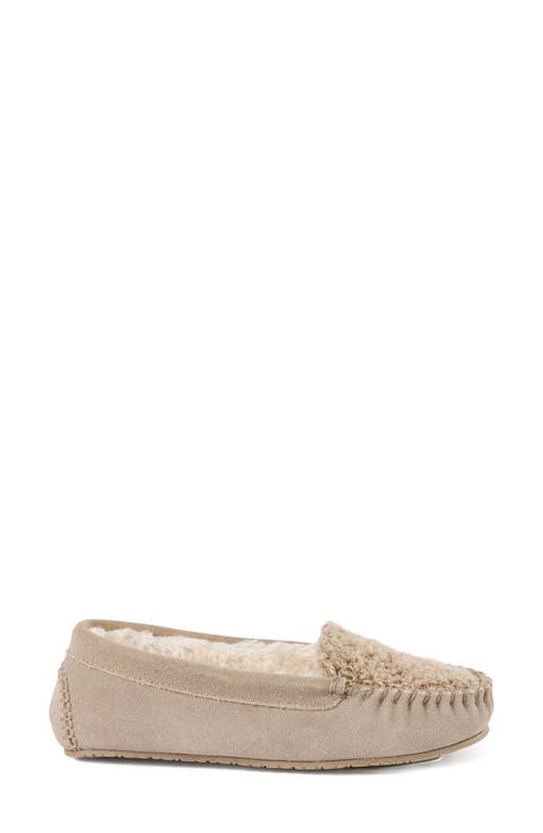 Minnetonka Cosi Faux Shearling Slipper In Brown
