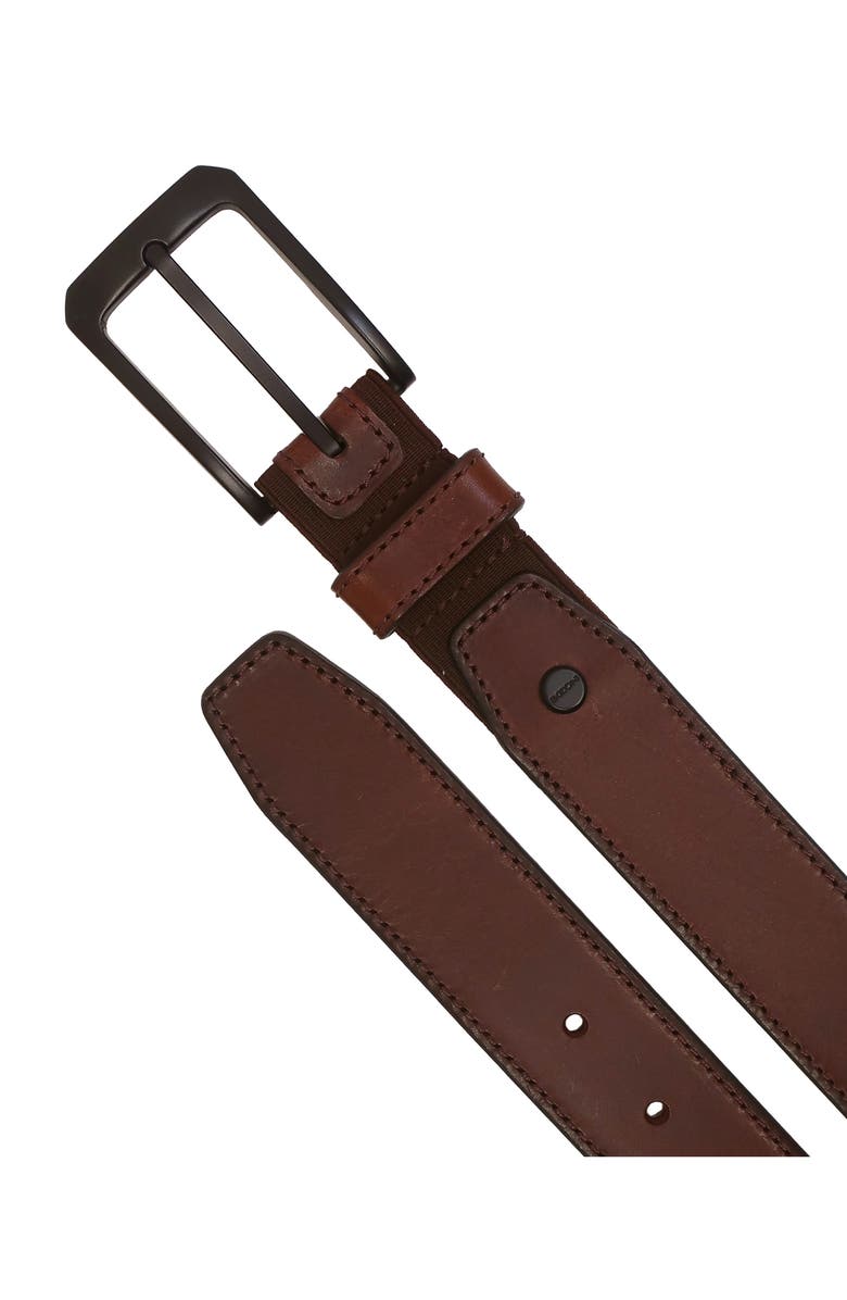 BOCONI Stretch Comfort Leather Belt, Alternate, color, Brown