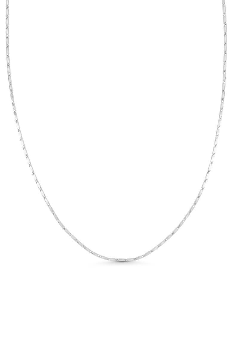 14K Gold Chain Necklace (Online Trunk Show), Main, color, 14K WHITE GOLD