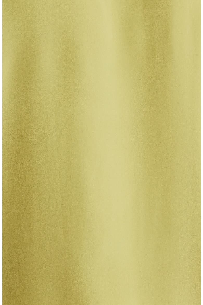 Crêpe de Chine Button-Up Shirt, Alternate, color, MATCHA
