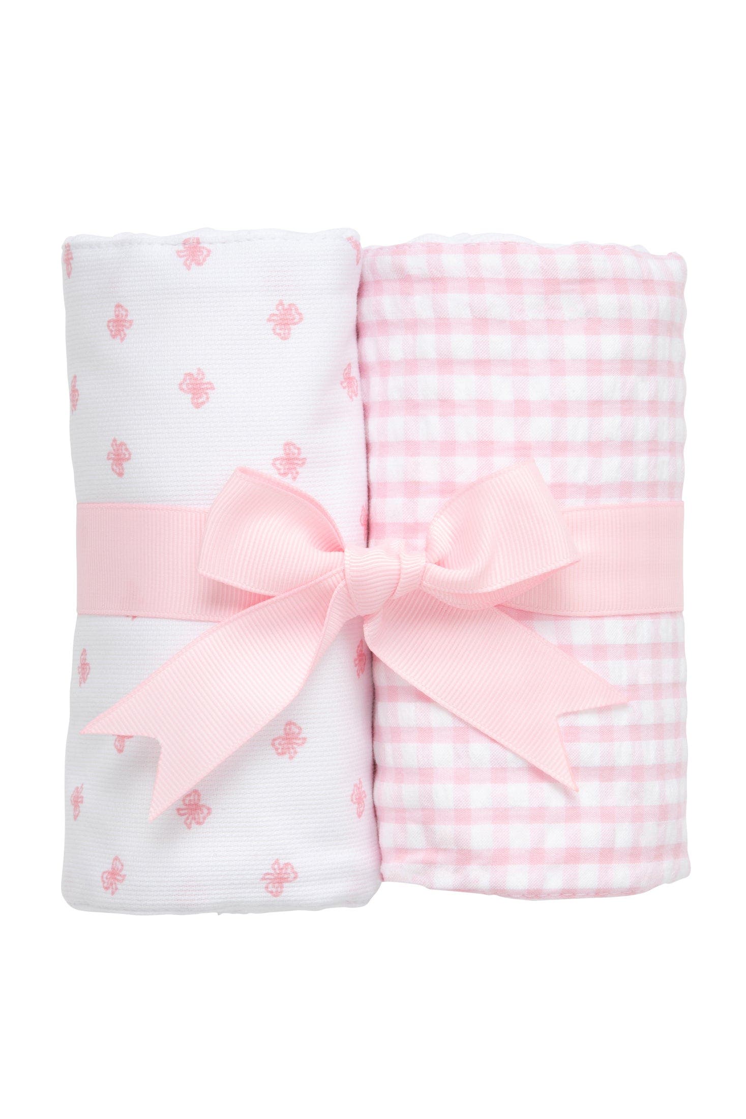 Pink Bow Print & Big Check