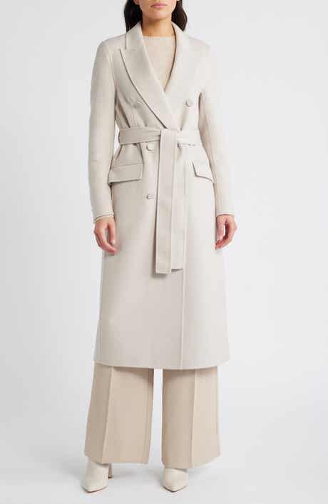 Reiss Maeve Belted Double Breasted Wool Blend Coat