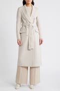 Reiss Maeve Belted Double Breasted Wool Blend Coat