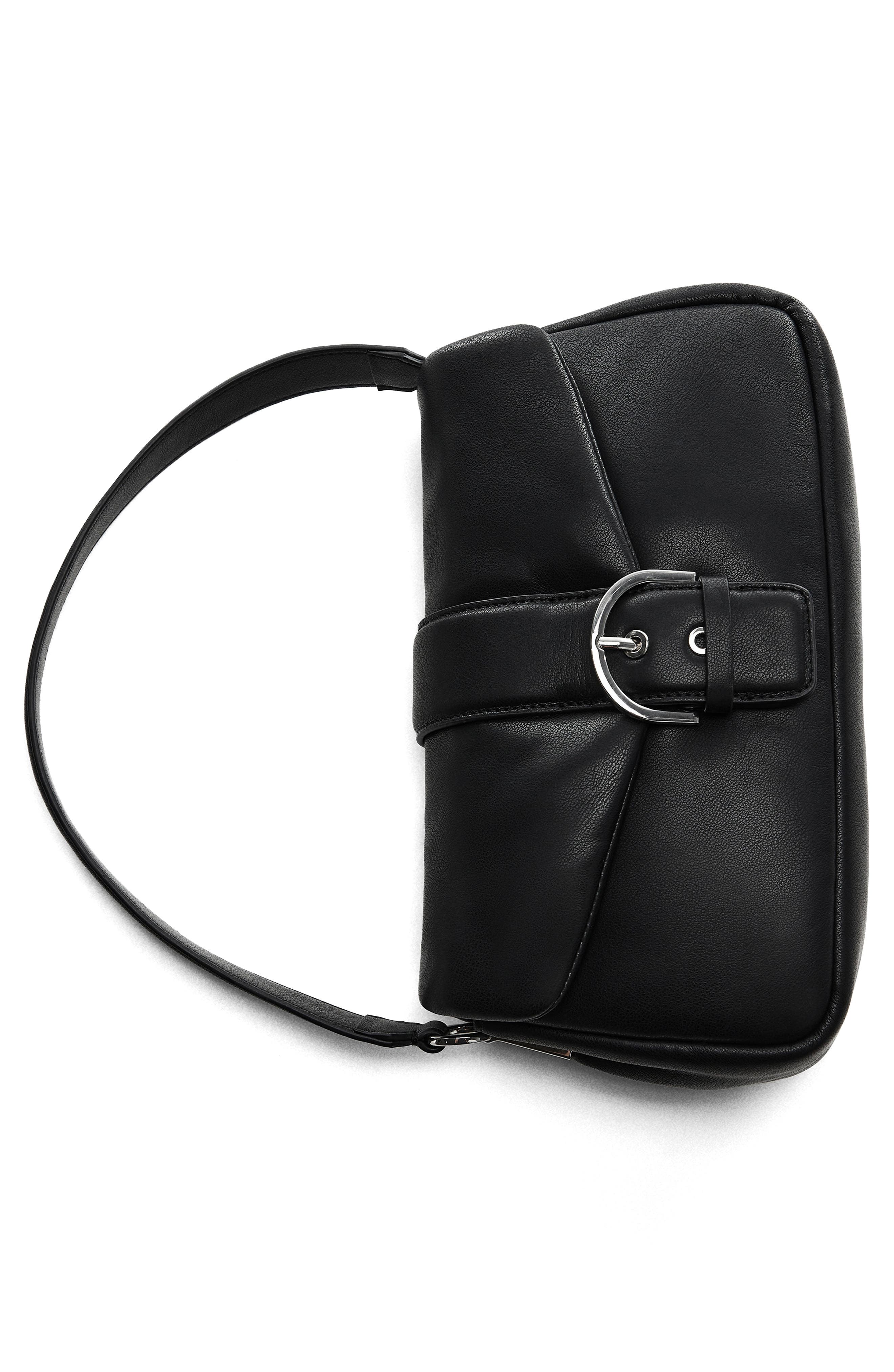 MANGO Faux Leather Shoulder Bag, Alternate, color, 