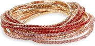 NORDSTROM RACK Set of 10 Crystal Stretch Bracelets