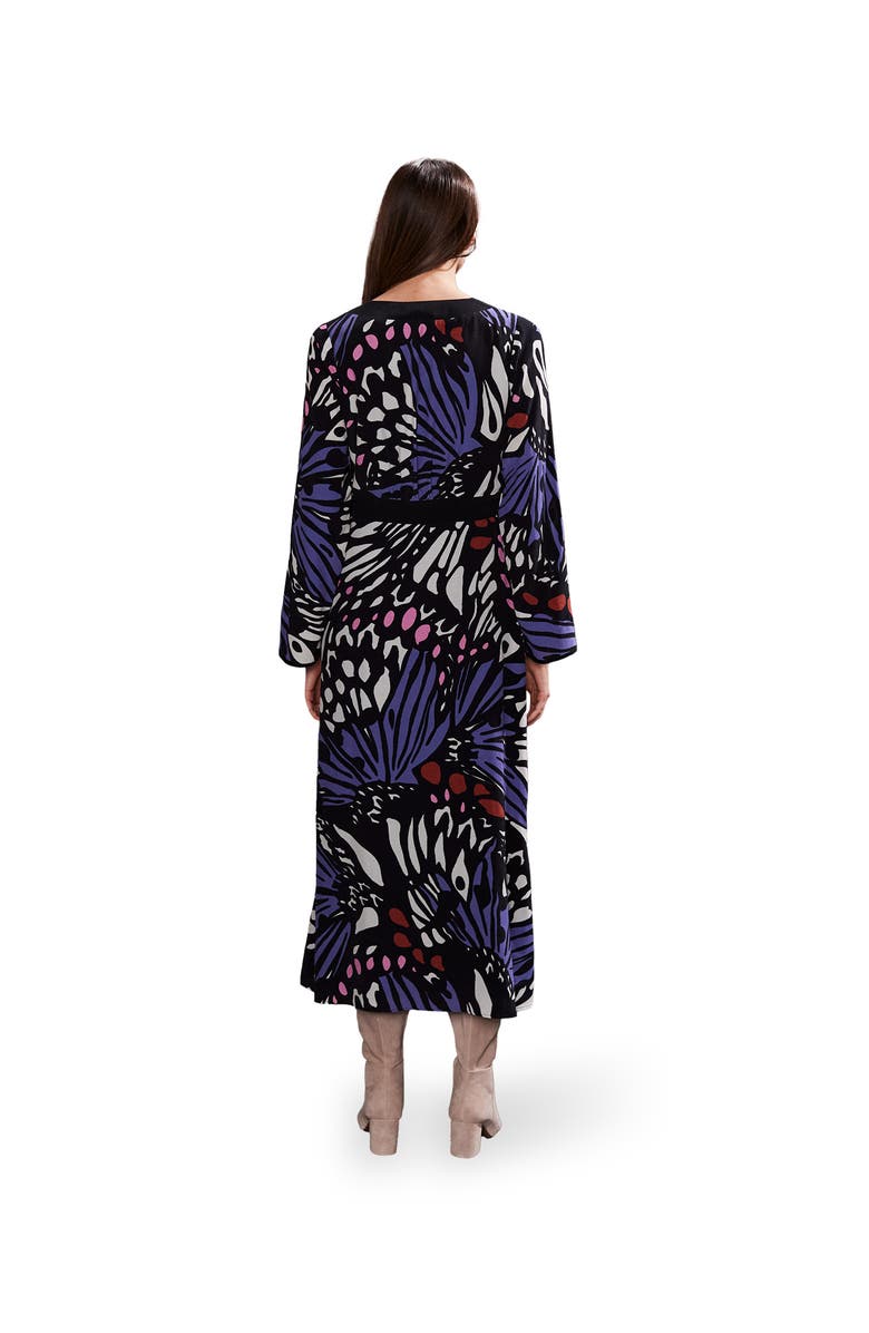 Ro&Zo Butterfly Button Through Dress, Alternate, color, Purple