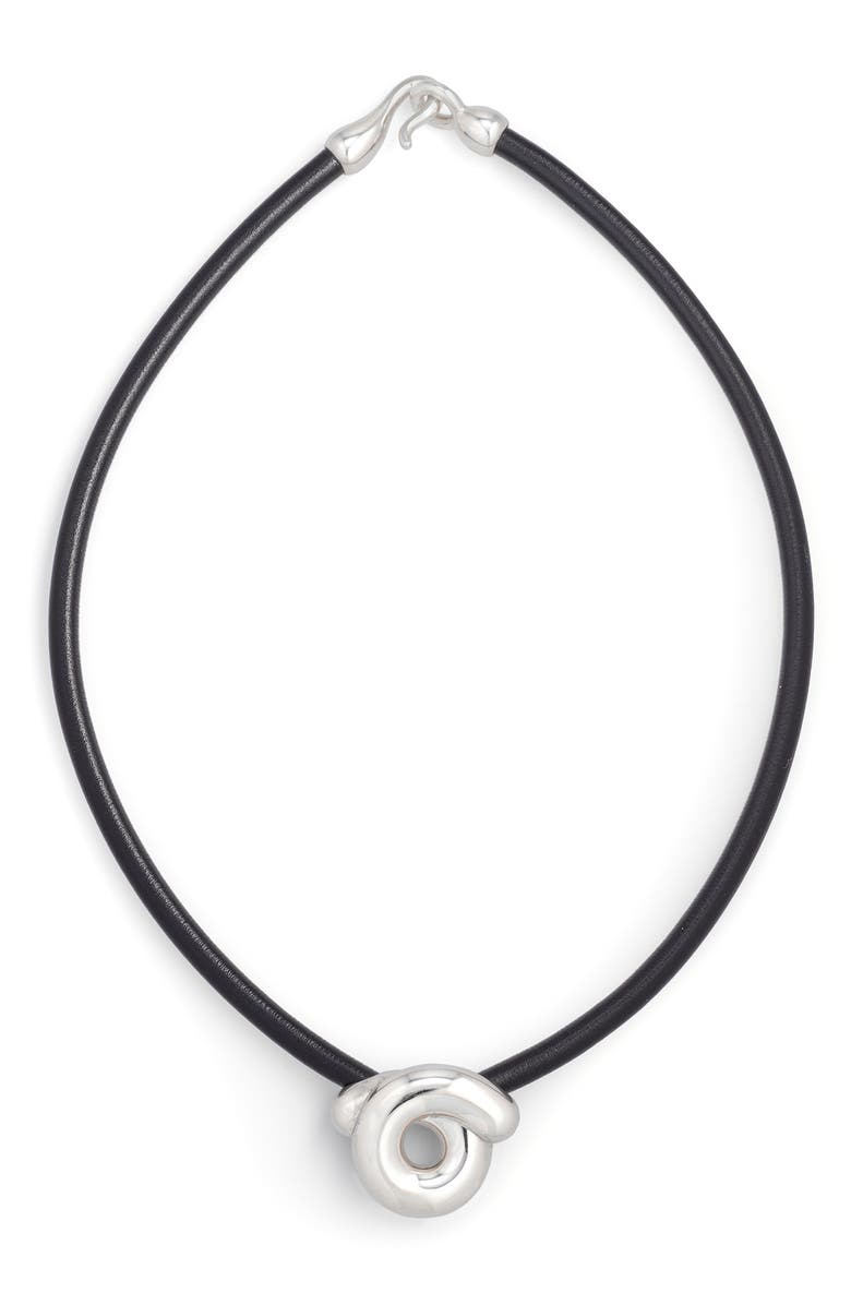 Bea Bongiasca Tarallo Pendant Necklace, Main, color, Silver