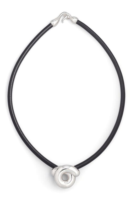 Bea Bongiasca Tarallo Pendant Necklace In Silver