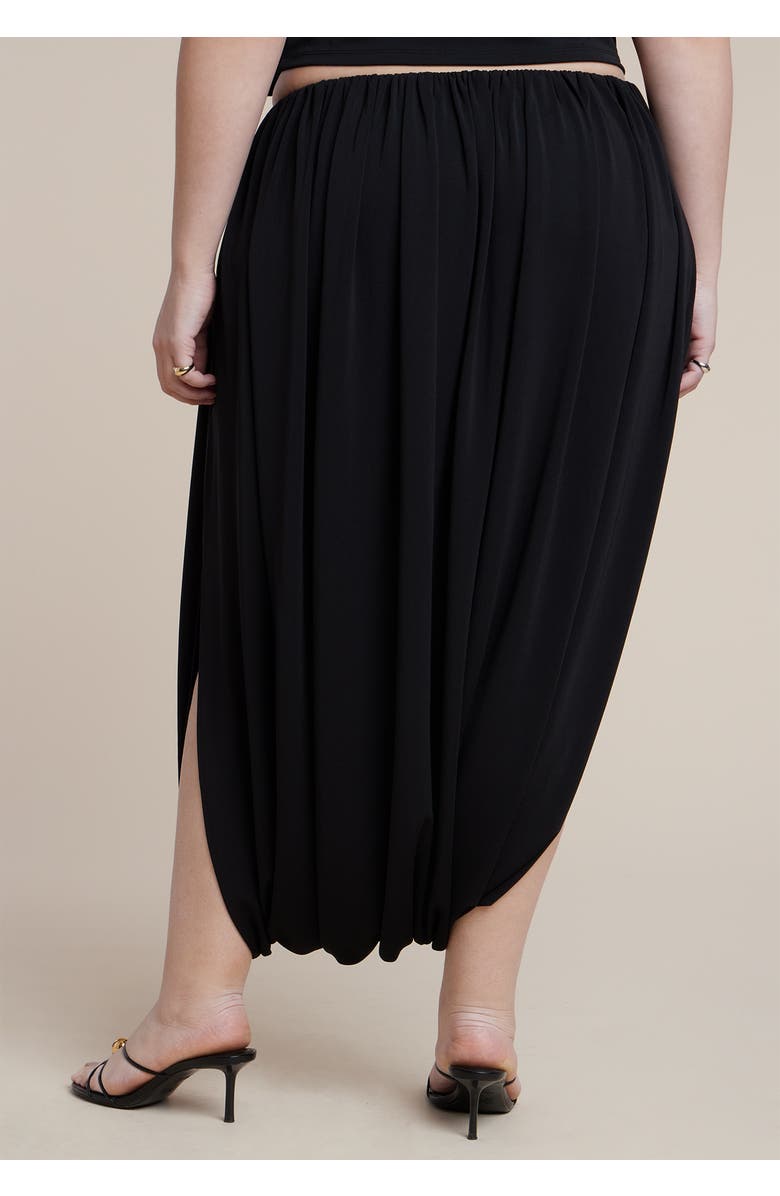 ELOQUII Super Draped Pant, Alternate, color, Black Onyx