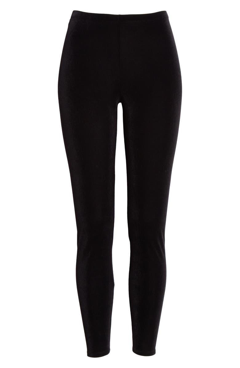Eileen Fisher Velvet Ankle Leggings, Alternate, color, 