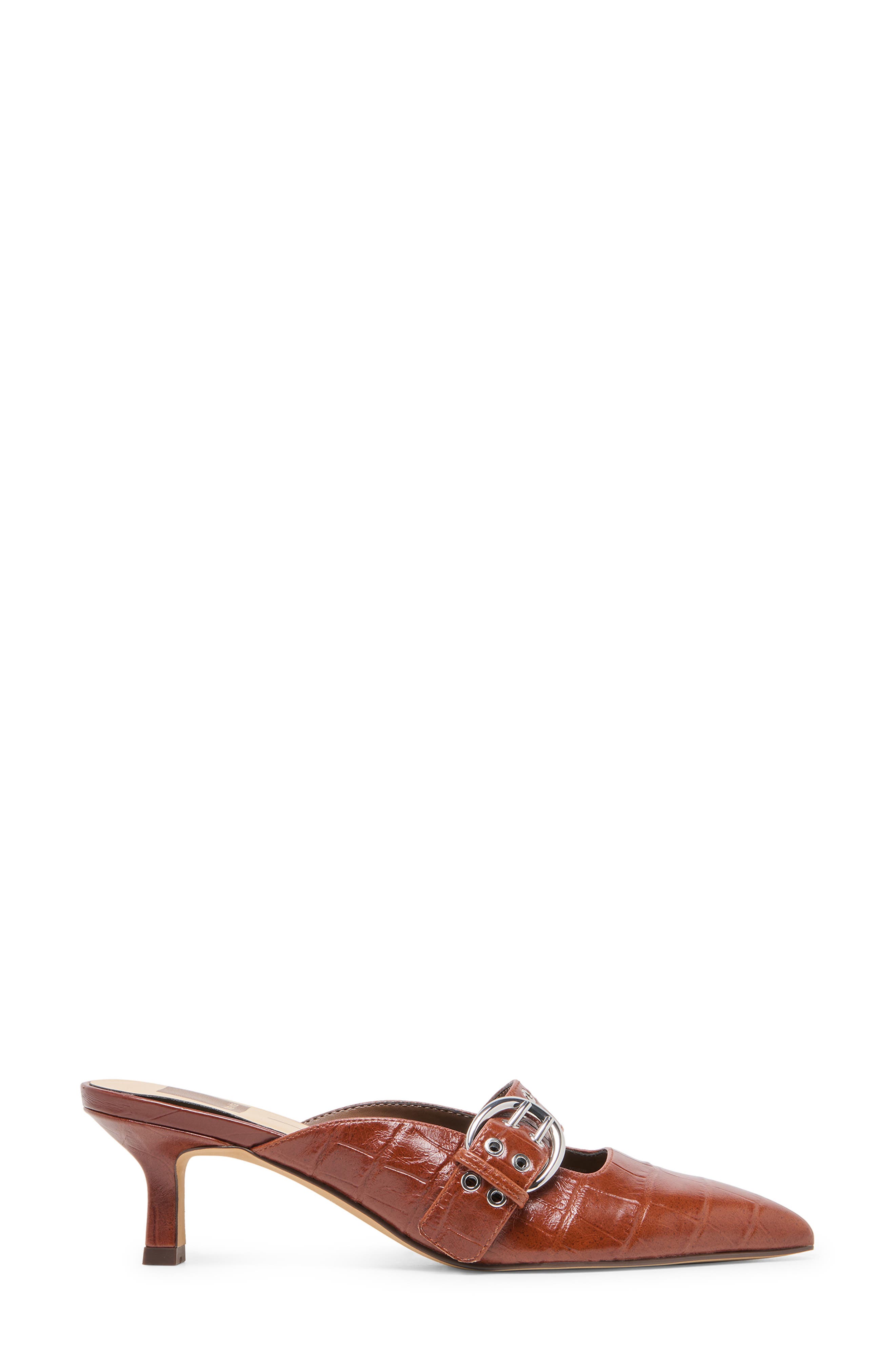 Cyrah Mule, Alternate, color, HICKORY CROCO EMBOSS