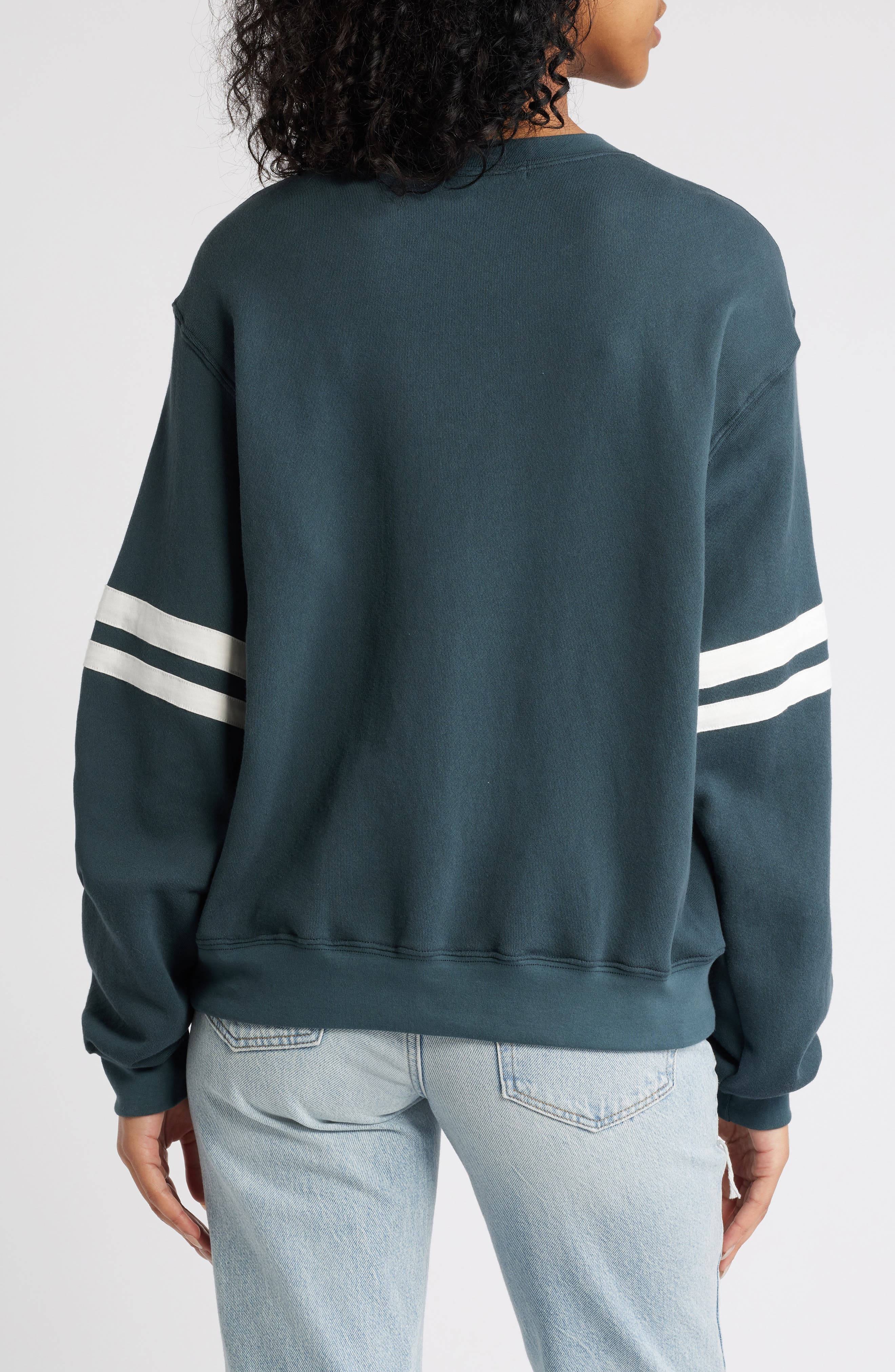 Disco Ball Varsity Cotton Graphic Sweatshirt - image 2