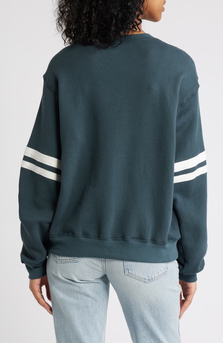 Daydreamer Disco Ball Varsity Cotton Graphic Sweatshirt, Alternate, color, 