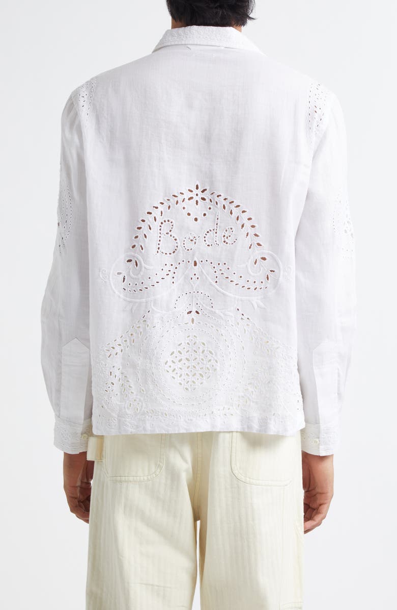 Bode Belvoir Shirt, Alternate, color, White