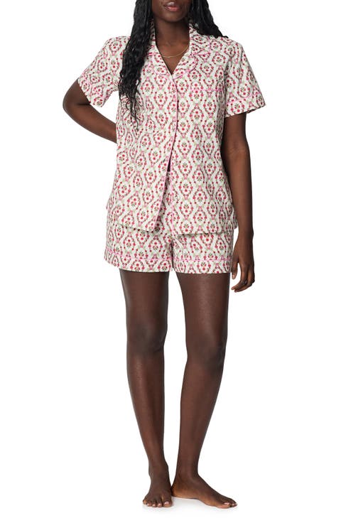 Print Cotton Short Pajamas (Regular & Plus)