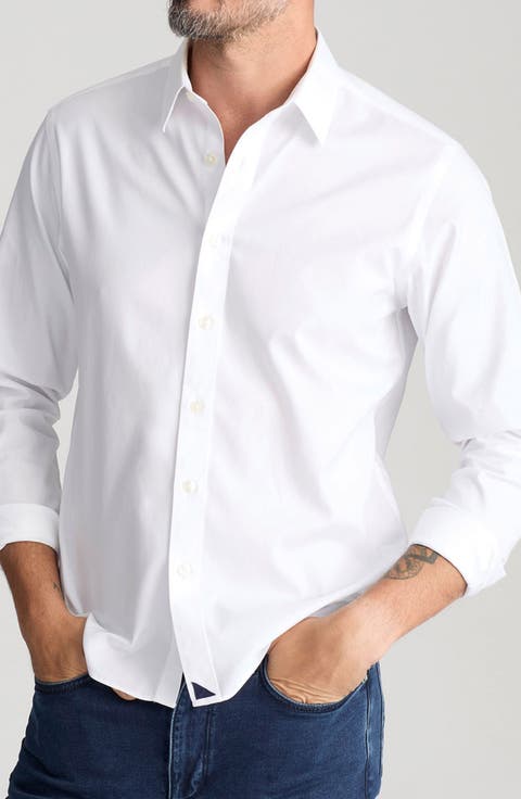 Las Cases Wrinkle Resistant Button-Up Shirt