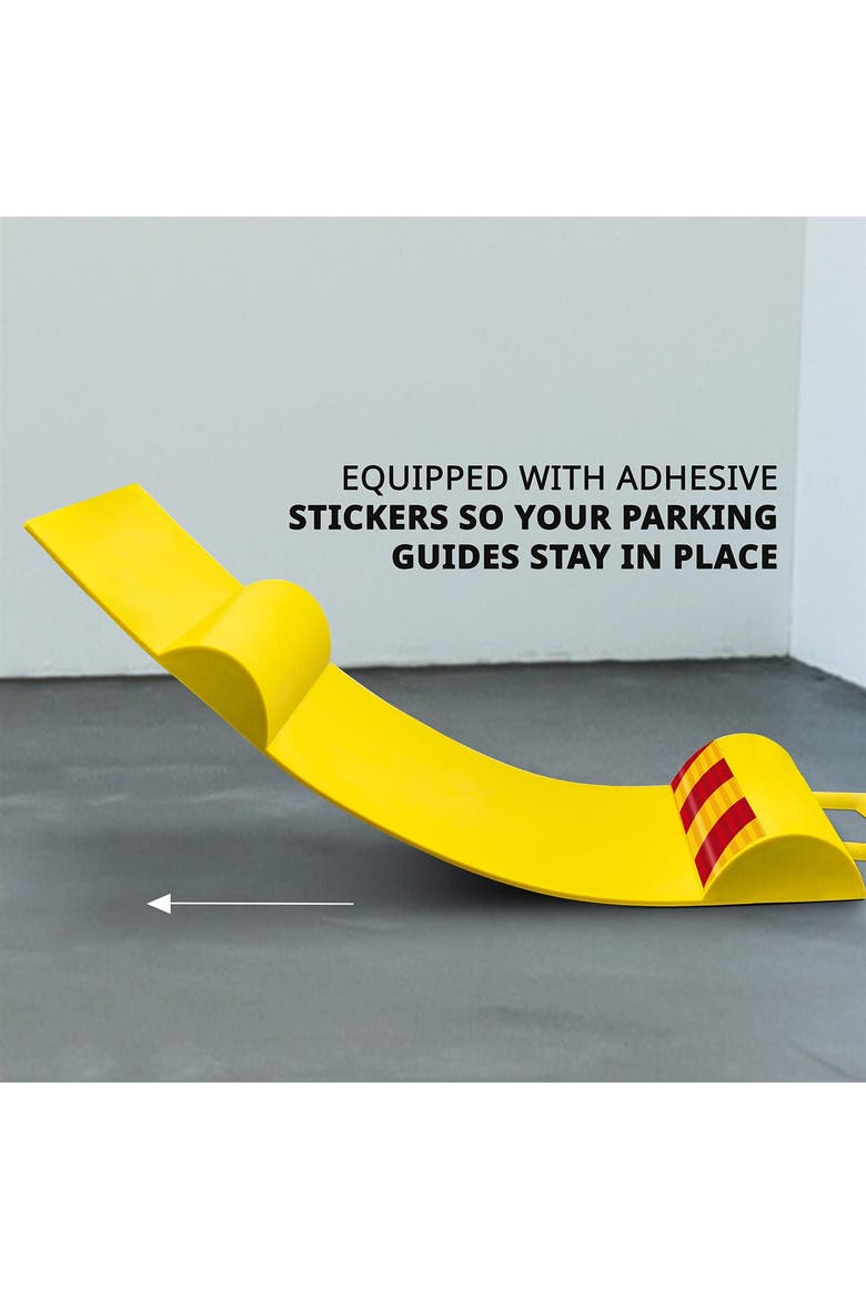 Parking Mat, Parking Stopper for Garage with Anti-Skid Grips & Handles, Alternate, color, Black