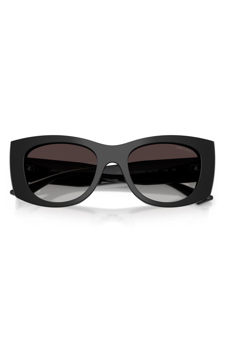 Jimmy Choo 52mm Butterfly Sunglasses, Alternate, color, Black / Grey Gradient