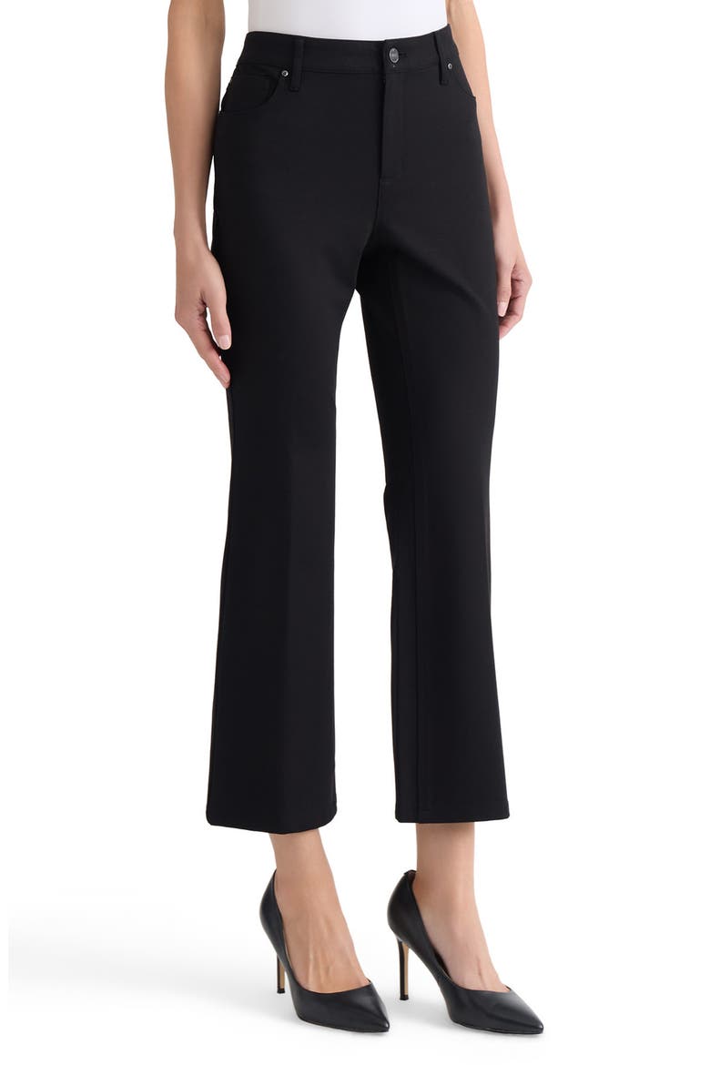 Lexington High Waist Ankle Bootleg Pants, Alternate, color, JONES BLACK