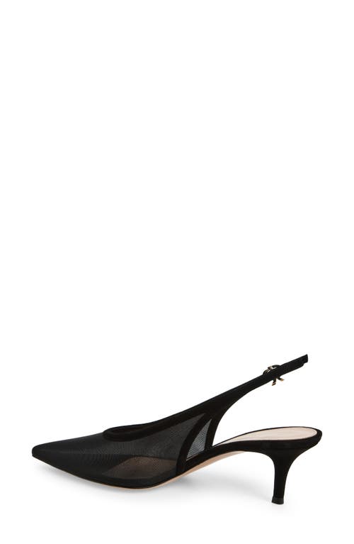 Gianvito Rossi Pointed Toe Slingback Pump In Black