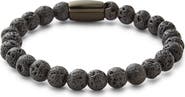 Brook and York Men's Lava Rock Bead Bracelet