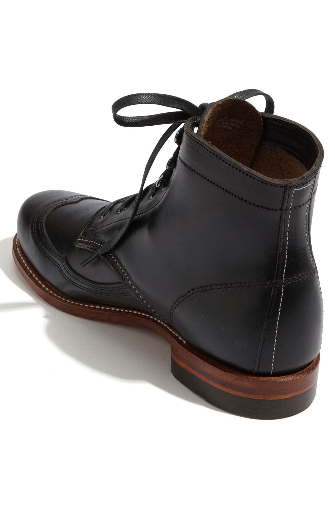 '1000 Mile - Addison' Wingtip Boot, Alternate, color, BLACK