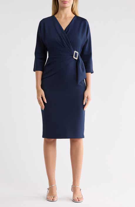 Faux Wrap Cocktail Dress