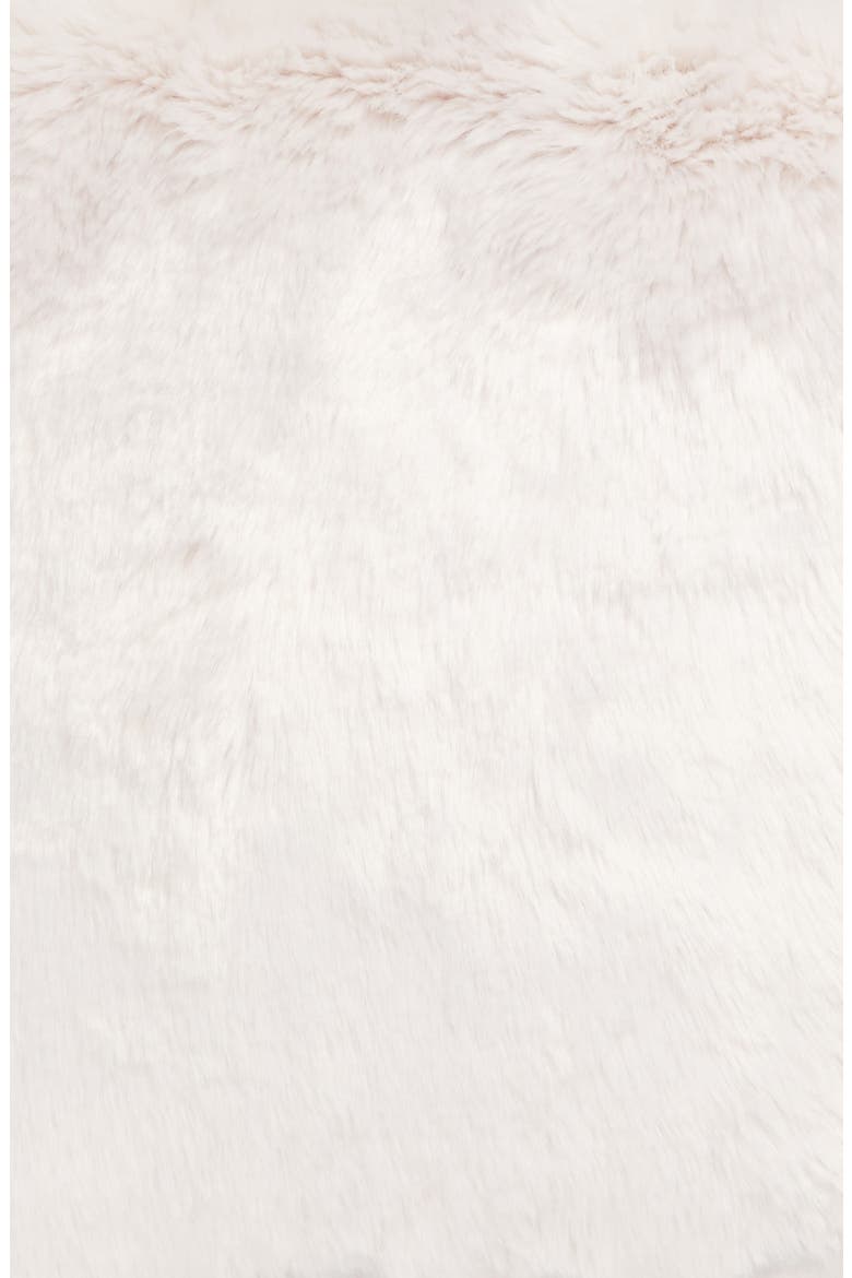 Cuddle Up Faux Fur Pillow, Alternate, color, GREY FOG