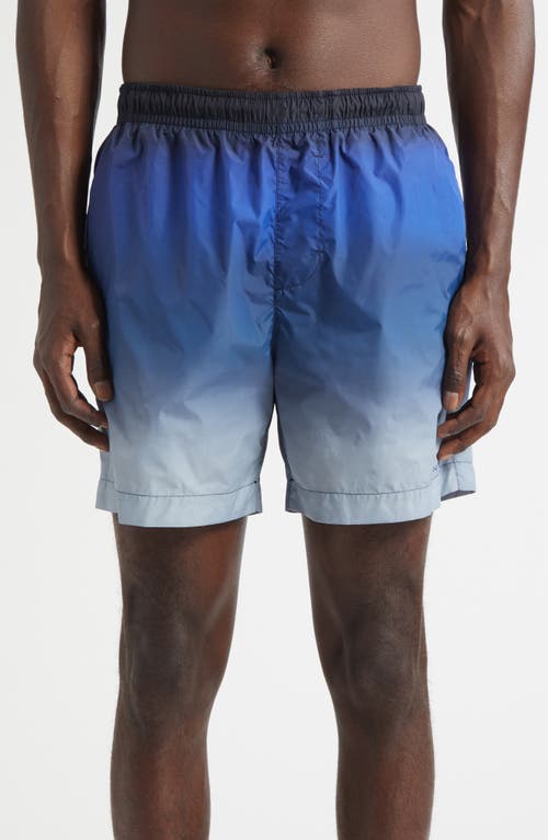 Givenchy Printed Swim Shorts With Gradient Effect In Multi