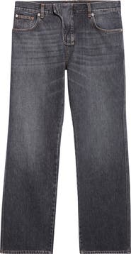 Balmain Low Waist Straight Leg Jeans