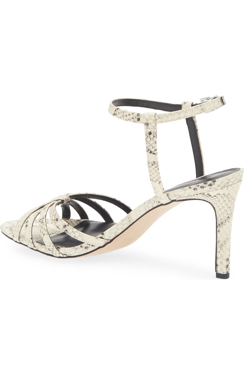 Nordstrom Astor Ankle Strap Sandal, Alternate, color, Ivory Black Snake