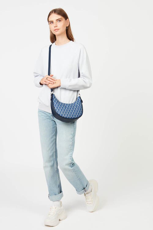 Lancaster Zipped Hobo Bag Ikon It In Bleu