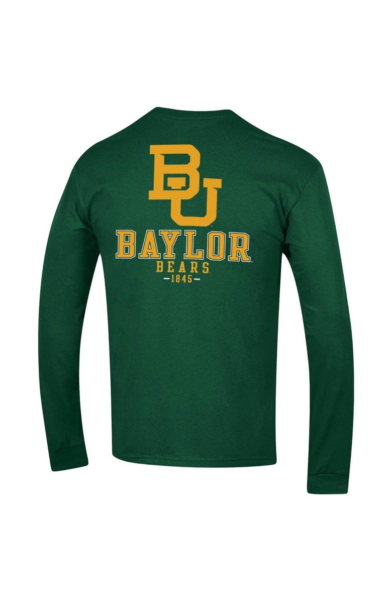 Champion Men's Champion Green Baylor Bears Team Stack Long Sleeve T-Shirt, Alternate, color, Green