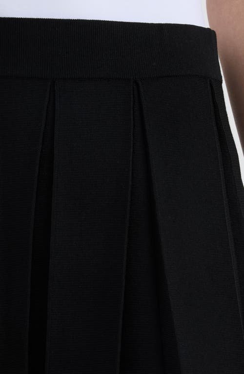 Nvlt Pleated Sweater Skirt In Black