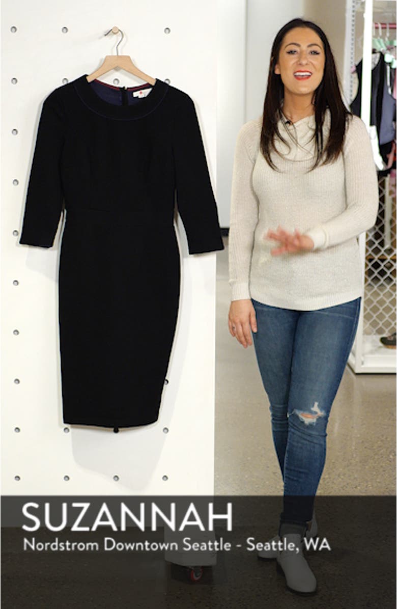 chinese dress ladies Boden Women's Colette Ottoman Shift Dress in Black main image 0