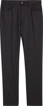 Canali Regular Fit Lightweight Wool Flannel Pants