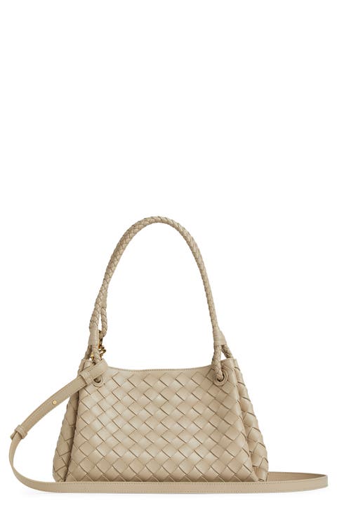 ショルダーバッグ・ポシェット CASADEI Woman Shoulder bag Beige 3W470J0000D0MEB3113 TOFFEE ABCD Off White Quilted Shoulder Bag with Gold Turn Lock