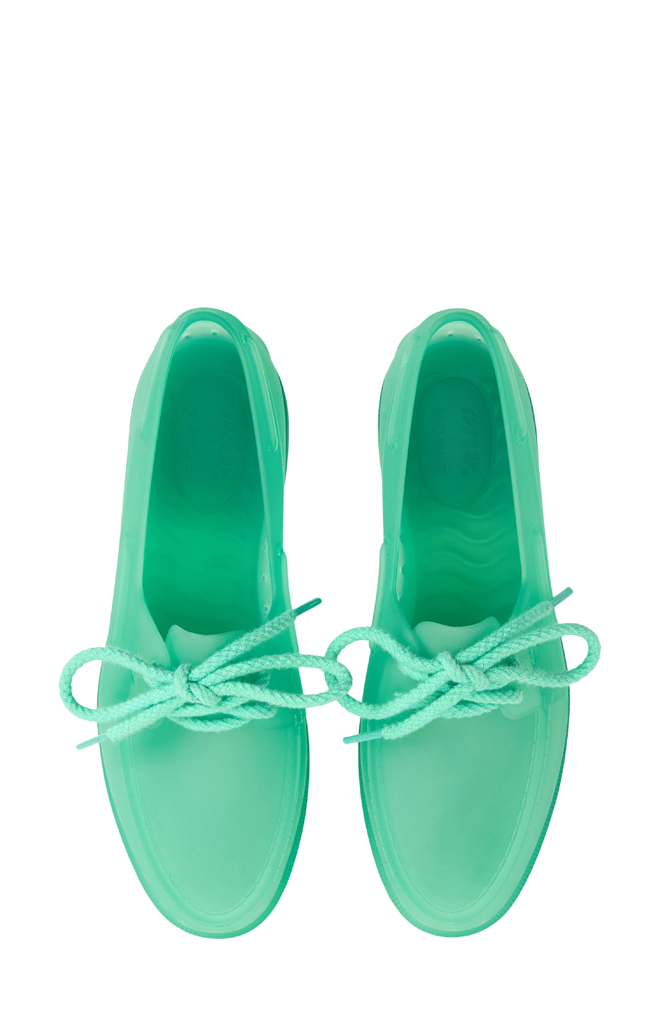 Sperry x Monse Authentic Original<sup>™</sup> 2-Eye Jelly Boat Shoe, Alternate, color, Teal