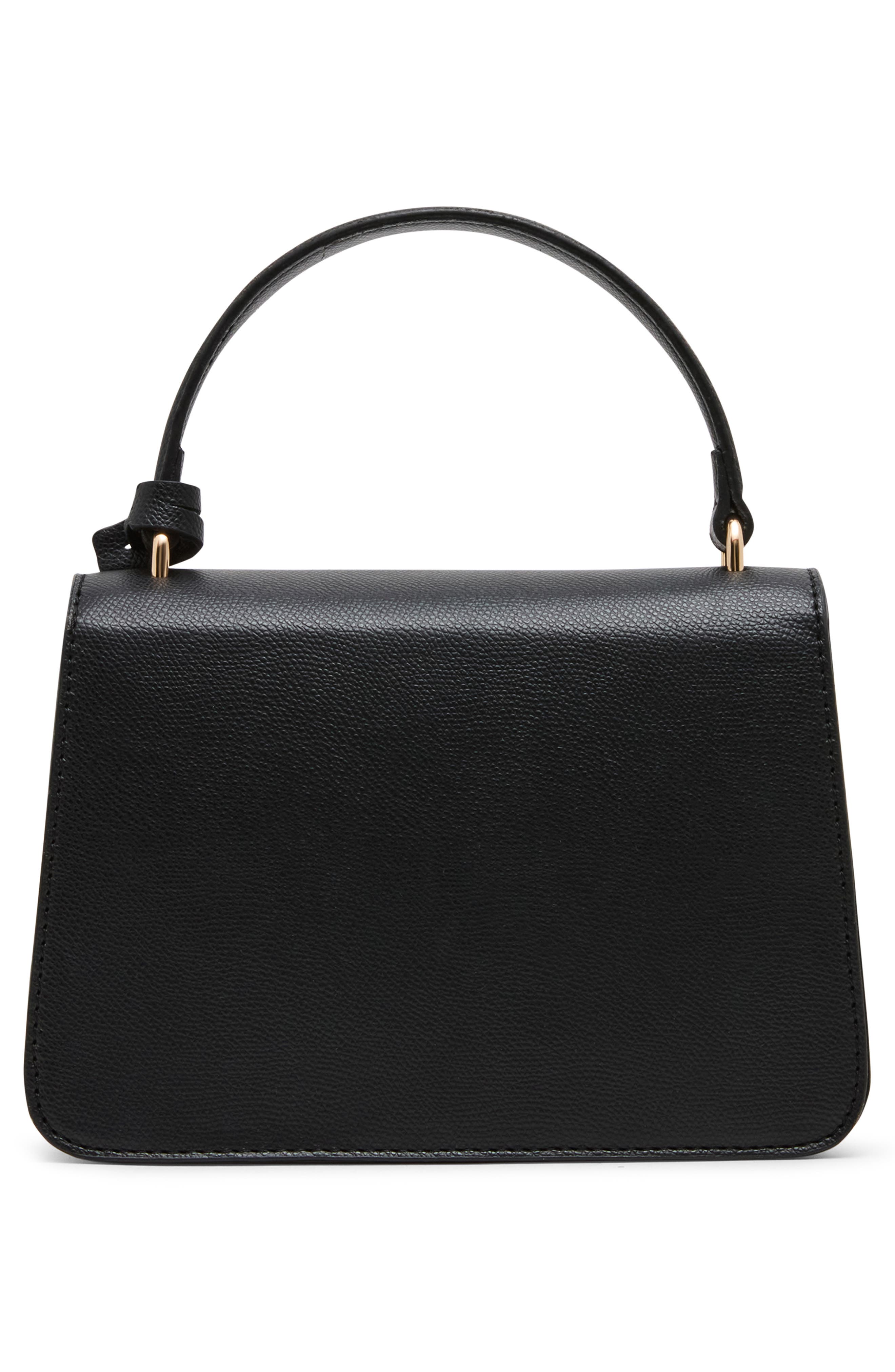 Anne Klein Belt Frame Satchel, Alternate, color, Black