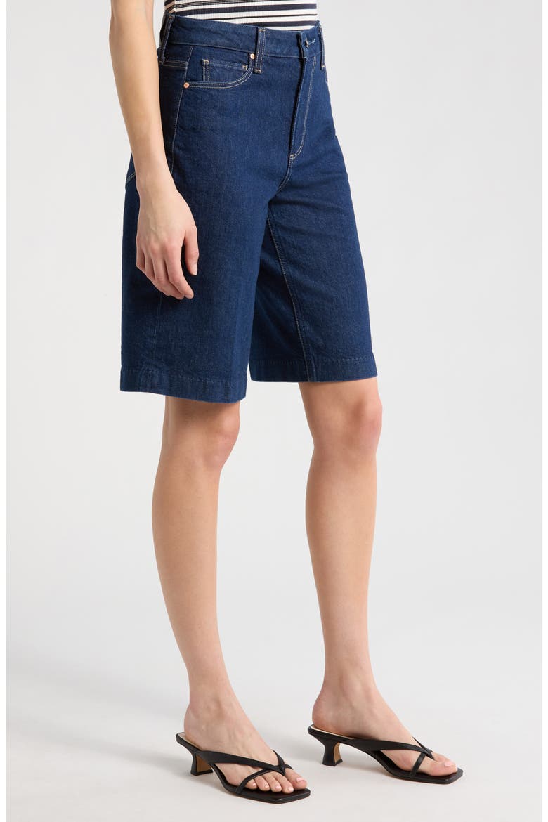 Cadee Denim Bermuda Shorts, Alternate, color, CASA