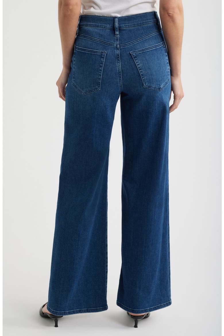 Le Slim Palazzo High Waist Wide Leg Jeans, Alternate, color, AUBADE
