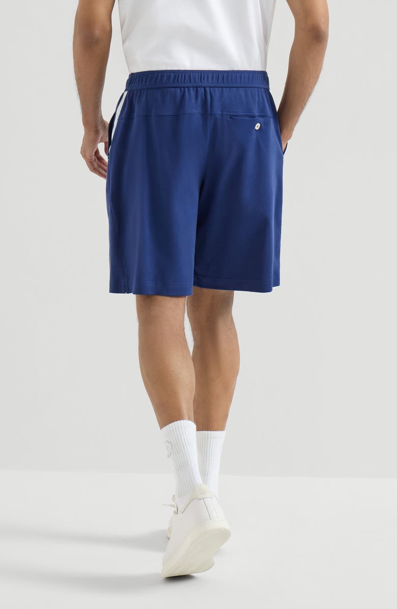 Brunello Cucinelli Interlock Bermuda shorts, Alternate, color, Avio Blue