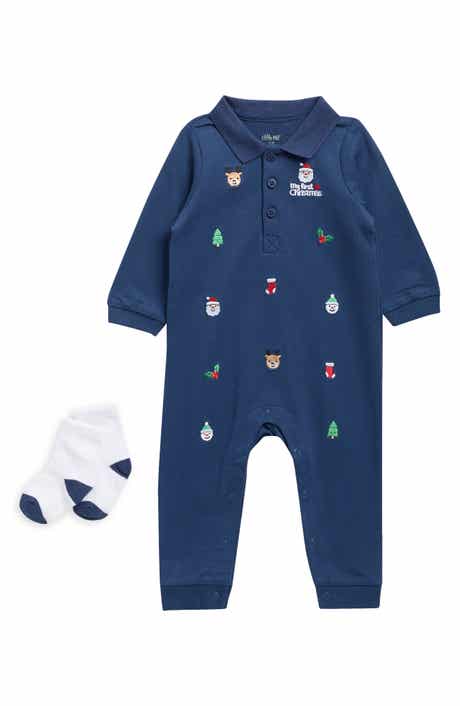 Kids' Festive Coverall & Socks Set