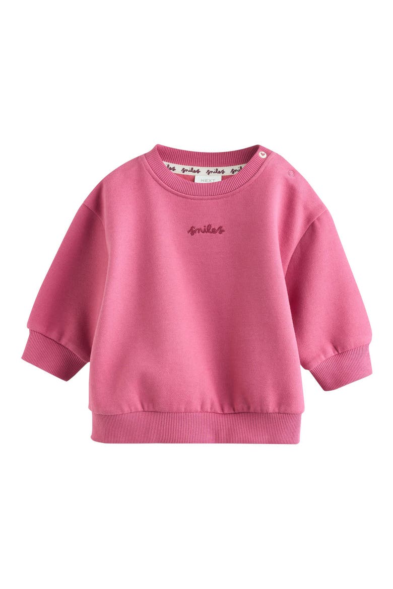 Kids' Sweatshirt & Joggers Set, Alternate, color, PLUM SLOGAN