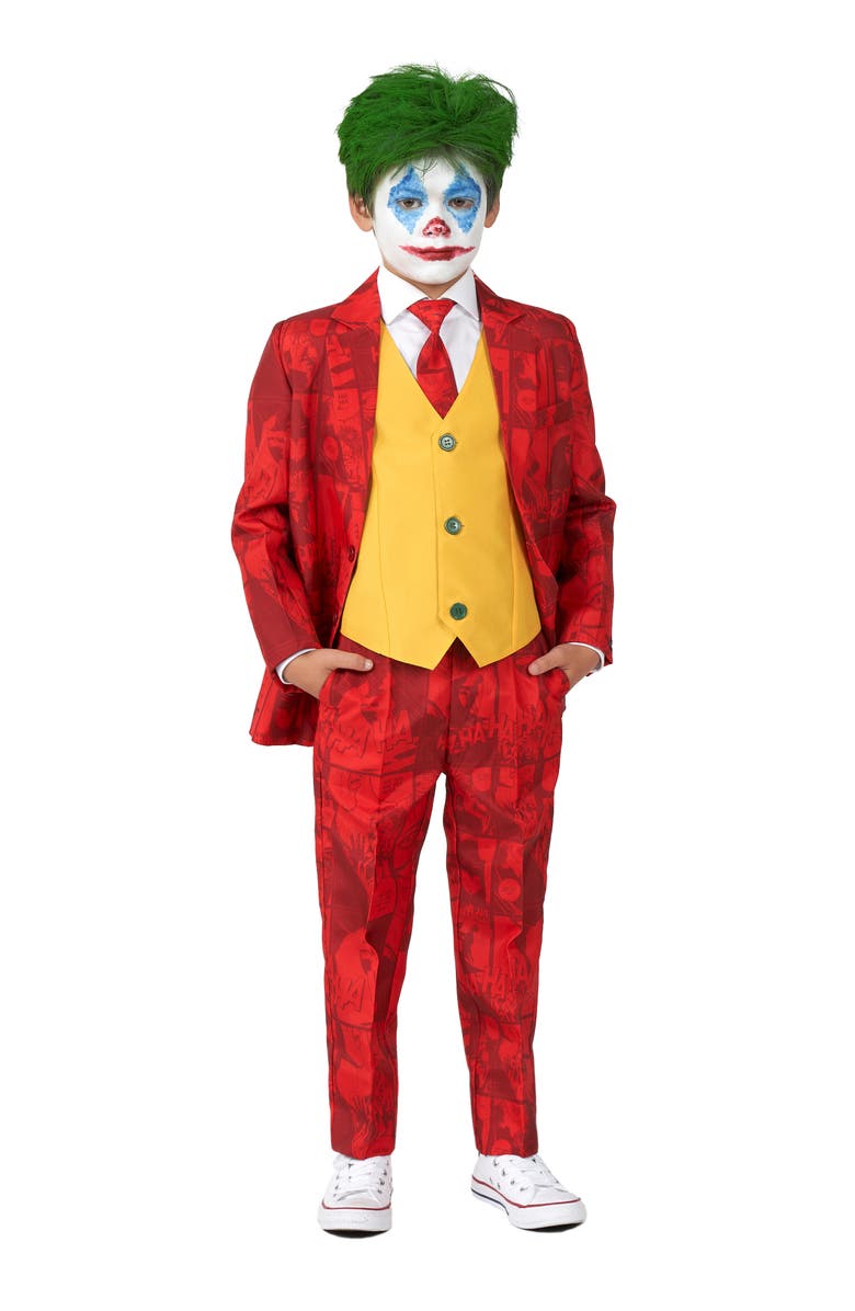 OppoSuits SUITMEISTER Kids' Joker Three-Piece Suit and Tie, Main, color, 
