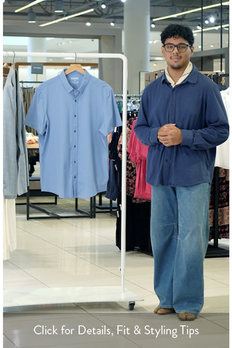 Commuter Slim Fit Short Sleeve Button-Up Shirt video