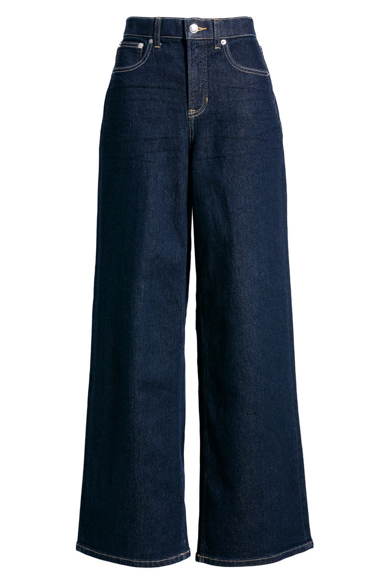 SPANXshape™ Authentic 360 High Waist Wide Leg Jeans, Alternate, color, MARINA WASH